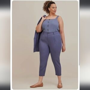 Torrid Linen Blend Trousers 20 NWT slate blue